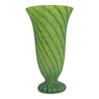 Glass paste vase / vintage