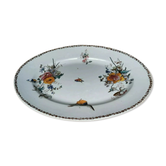 Decorative dish old earthenware
