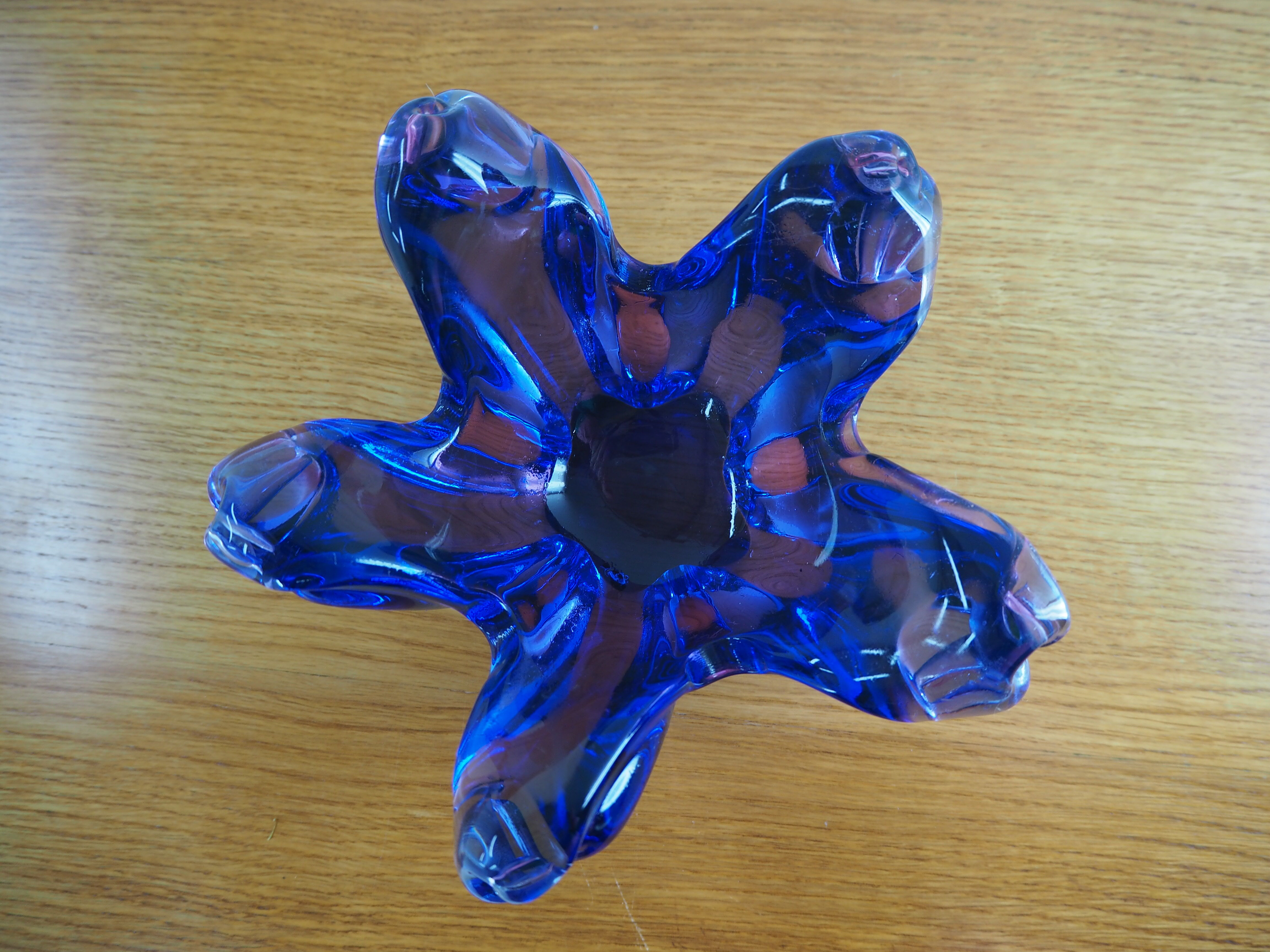 Midcentury Artglass Bowl, From Czechoslovakia, 1950s