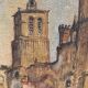 Huile sur toile vue de Béziers