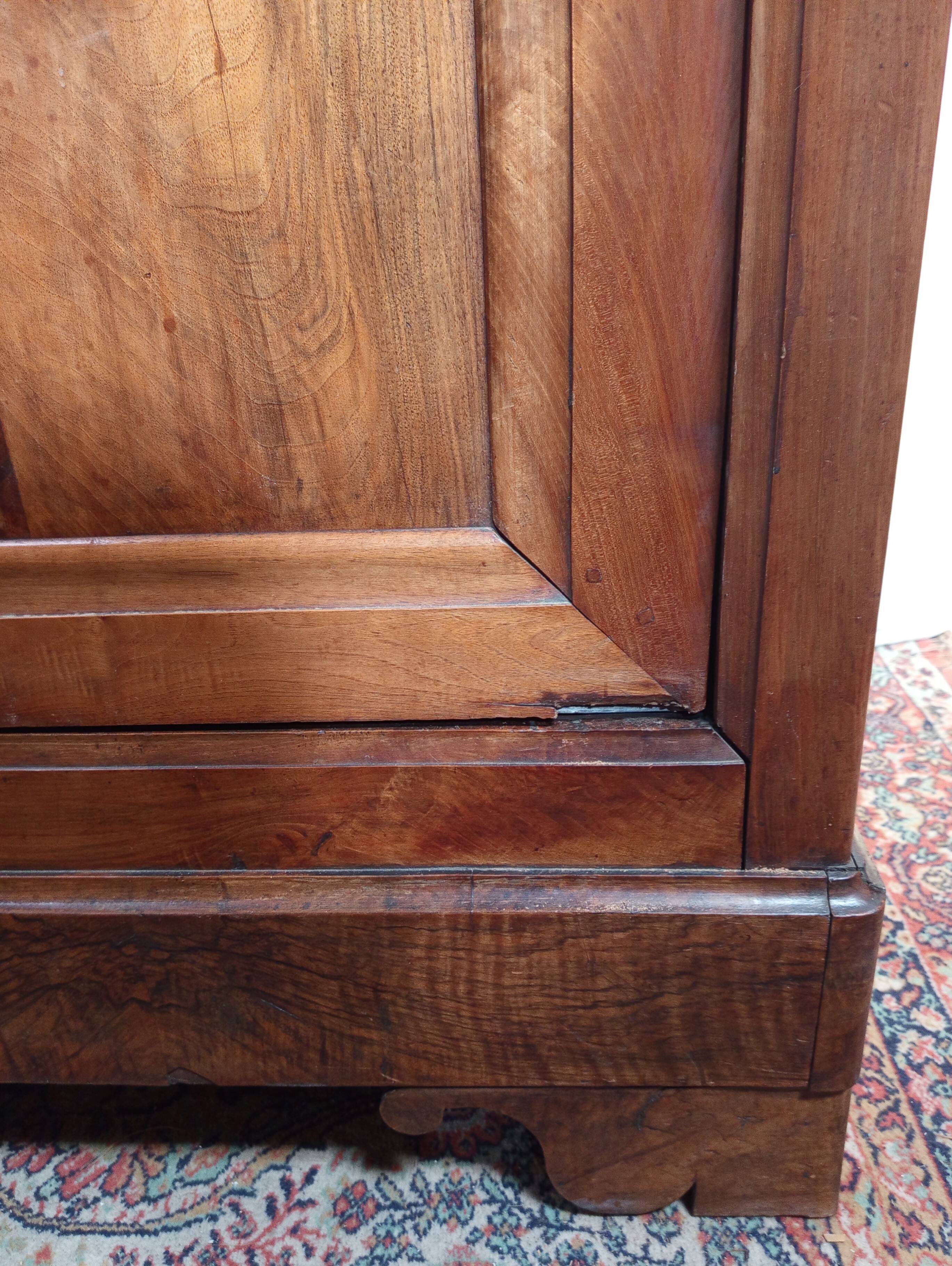 Louis Philippe period walnut wardrobe