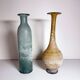 Teal Scavo Glass Bottle Vase attr. to Gino Cenedese, Italy