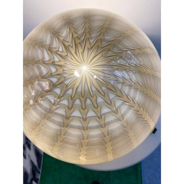 Italian Table Lamp Murano Glass by SimoEng in Light Brown