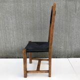 Suite de 4 chaises en paille circa 1960
