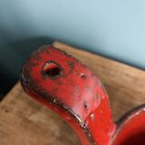 Ceramic signed Hofmann Gérard, Vallauris, manganese red