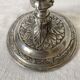 Pair of old silver-plated candlesticks