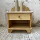 Pair of travertine bedside and rattan palm tree "vivai del sud"