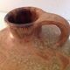 Flat vase in brown 60s-70s