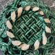 Braided earthenware basket