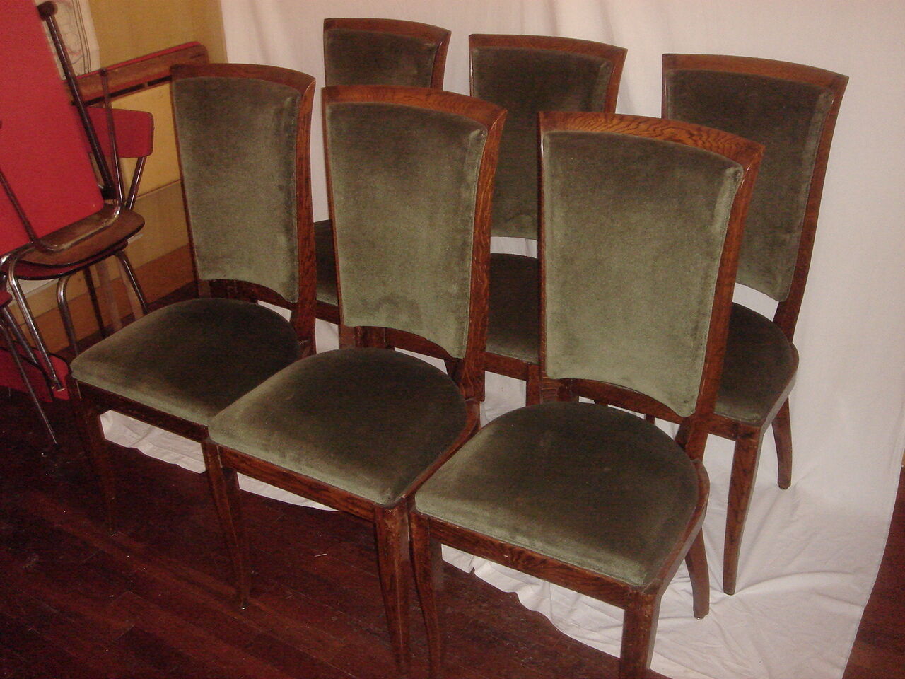 6 Chaises 1960 pour salle à manger