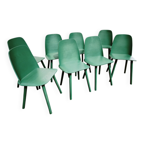 Suite de 8 chaises Nerd Chair, Muuto