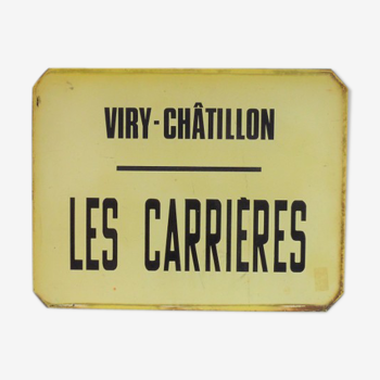 Plaque d’abris bus Viry-Châtillon