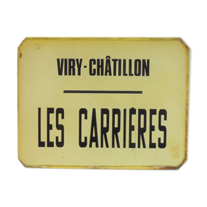 Plaque d’abris bus Viry-Châtillon