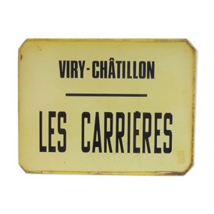 plaque d’abris bus