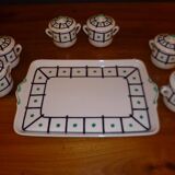 Set of pots to cream with top aluminite