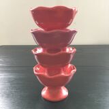 Set of 4 ice cream cups