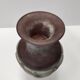 Stunning Postmodern Brown Hand-Molded Scavo Glass Vase, Italy