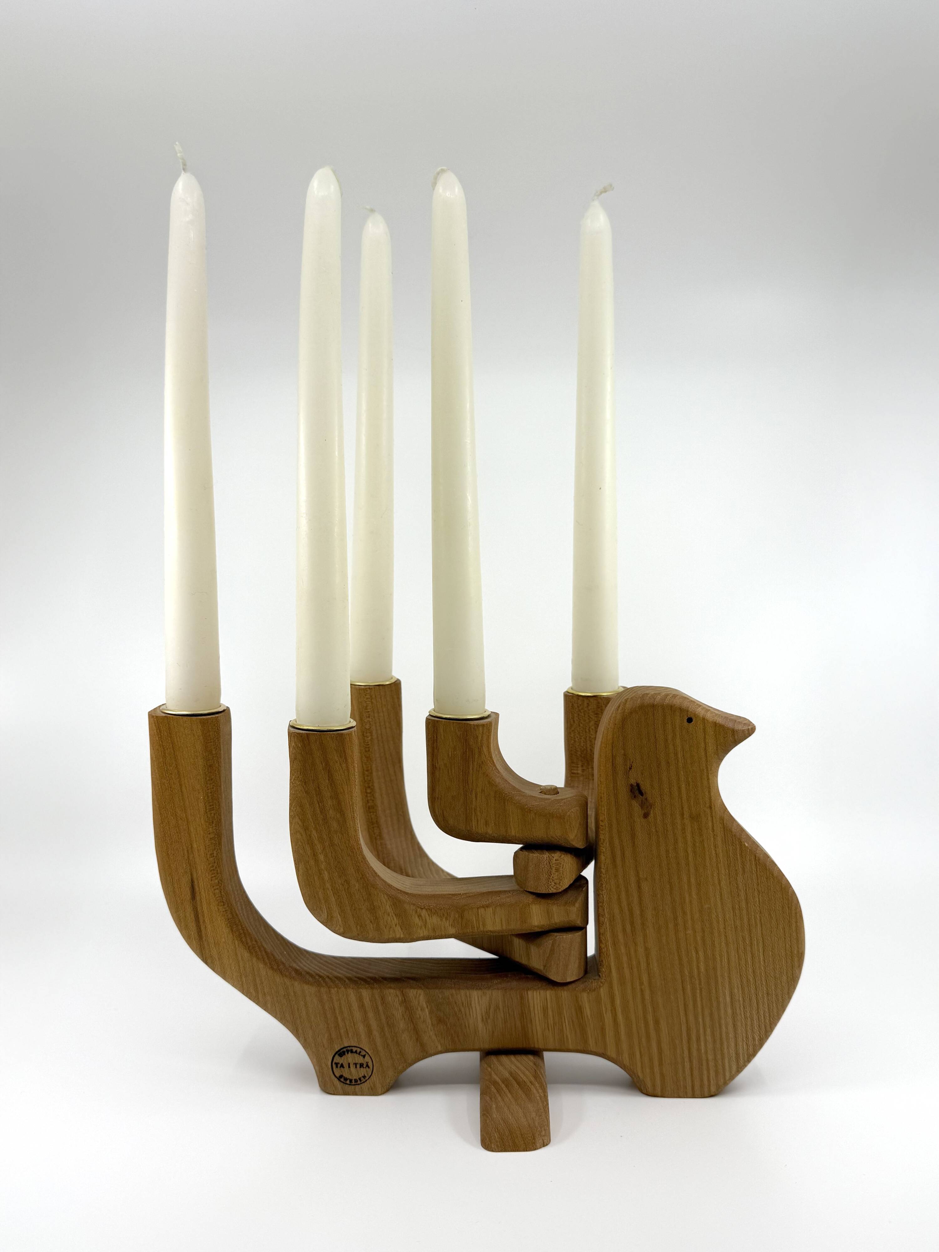 Dove Candlestick Holder • Carl Nelson • Sweden Circa 1970