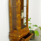 Vintage walnut wood showcase