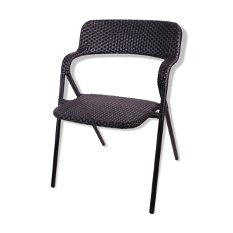 Fauteuil Villette noir mat aluminium, série limitée neuve