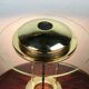 Vintage lamp with glass intensity dimmer and brass Italian design 1980'S