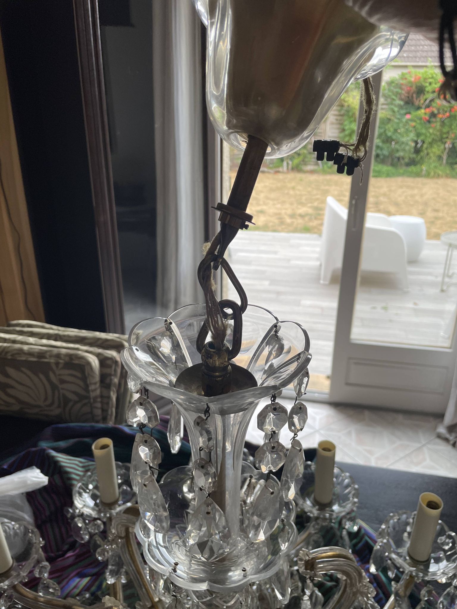 Lustre ancien cristal fabrication française