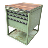 Workshop trolley with one metal drawer