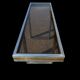 Console italienne acier et laiton 1970