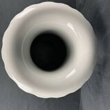 China, polychrome porcelain vase with relief decoration, 20th century