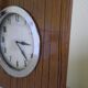 Electric wall clock in formica - 1950s