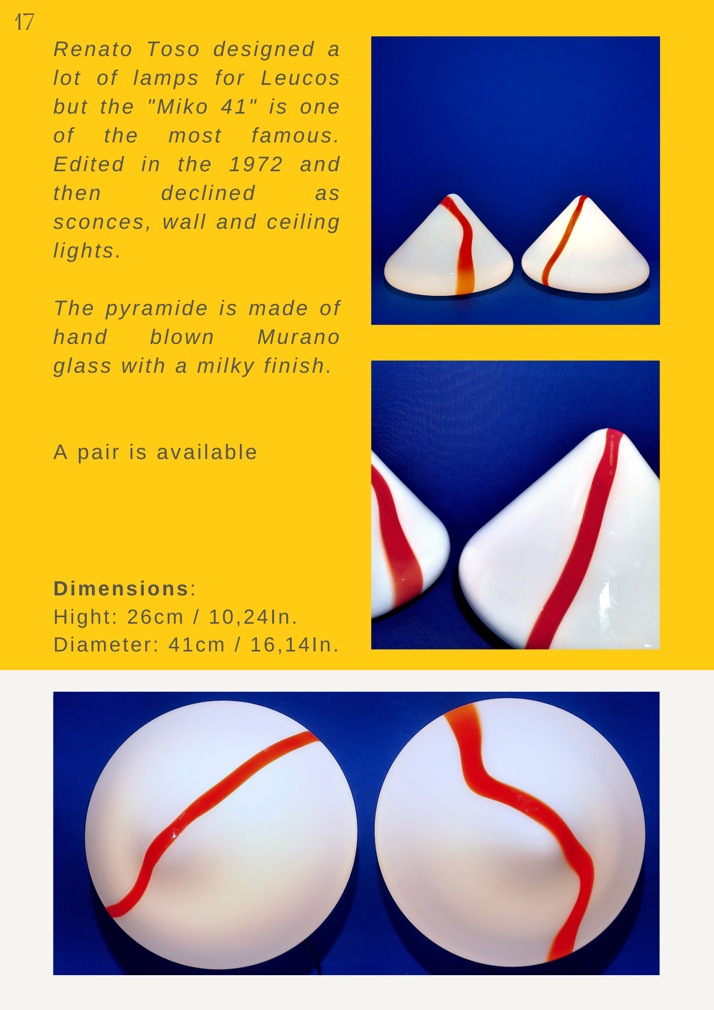 Miko 41 table lamp by Renato Toso for Leucos 1972