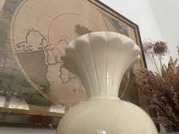 Pied de lampe balustre  en marbre 44,5cm