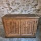Antique French work cabinet in pine with two doors – rustic country style