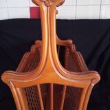 Wooden Art Nouveau magazine holders