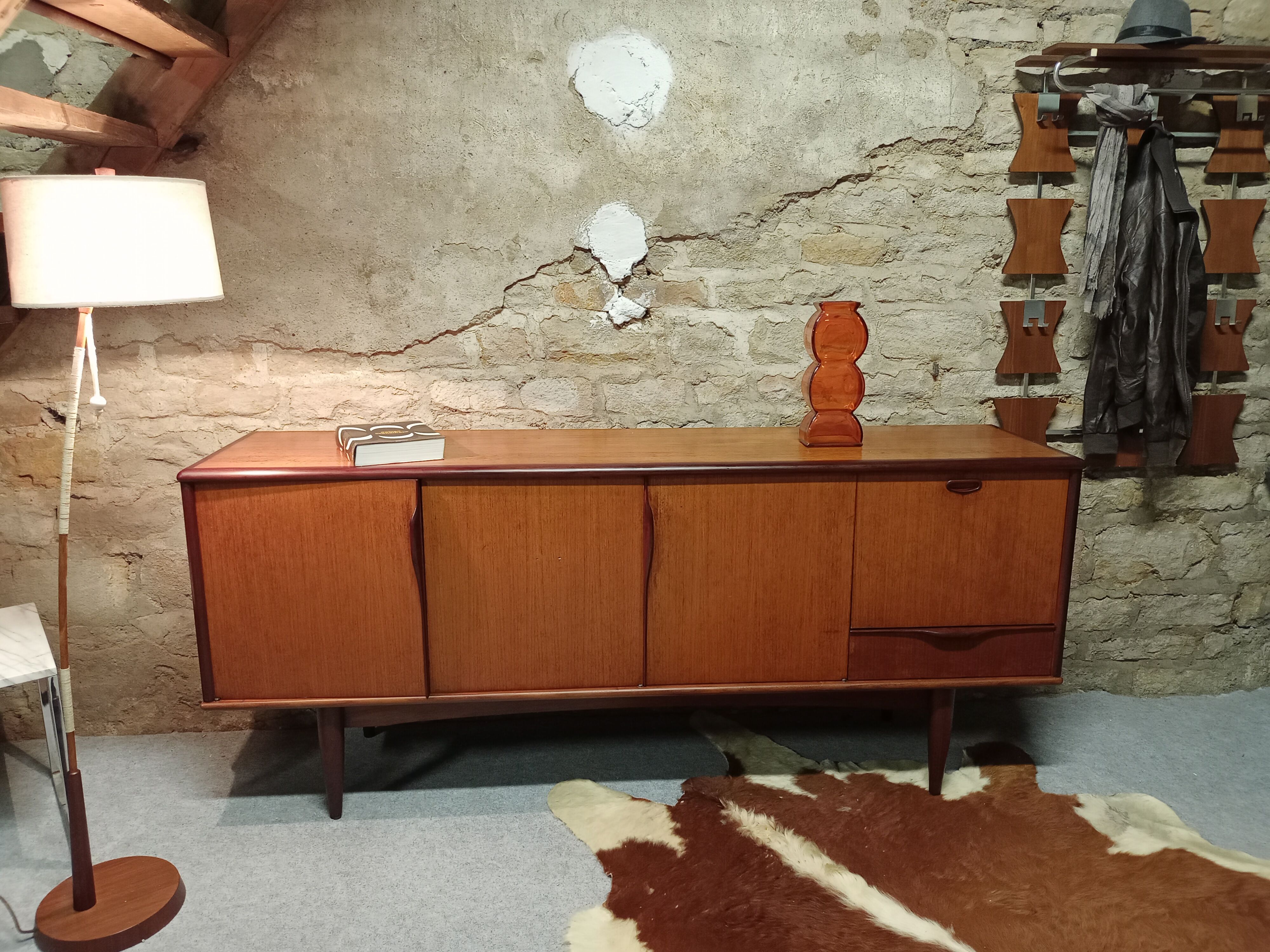 Scandinavian design enfilade in teak