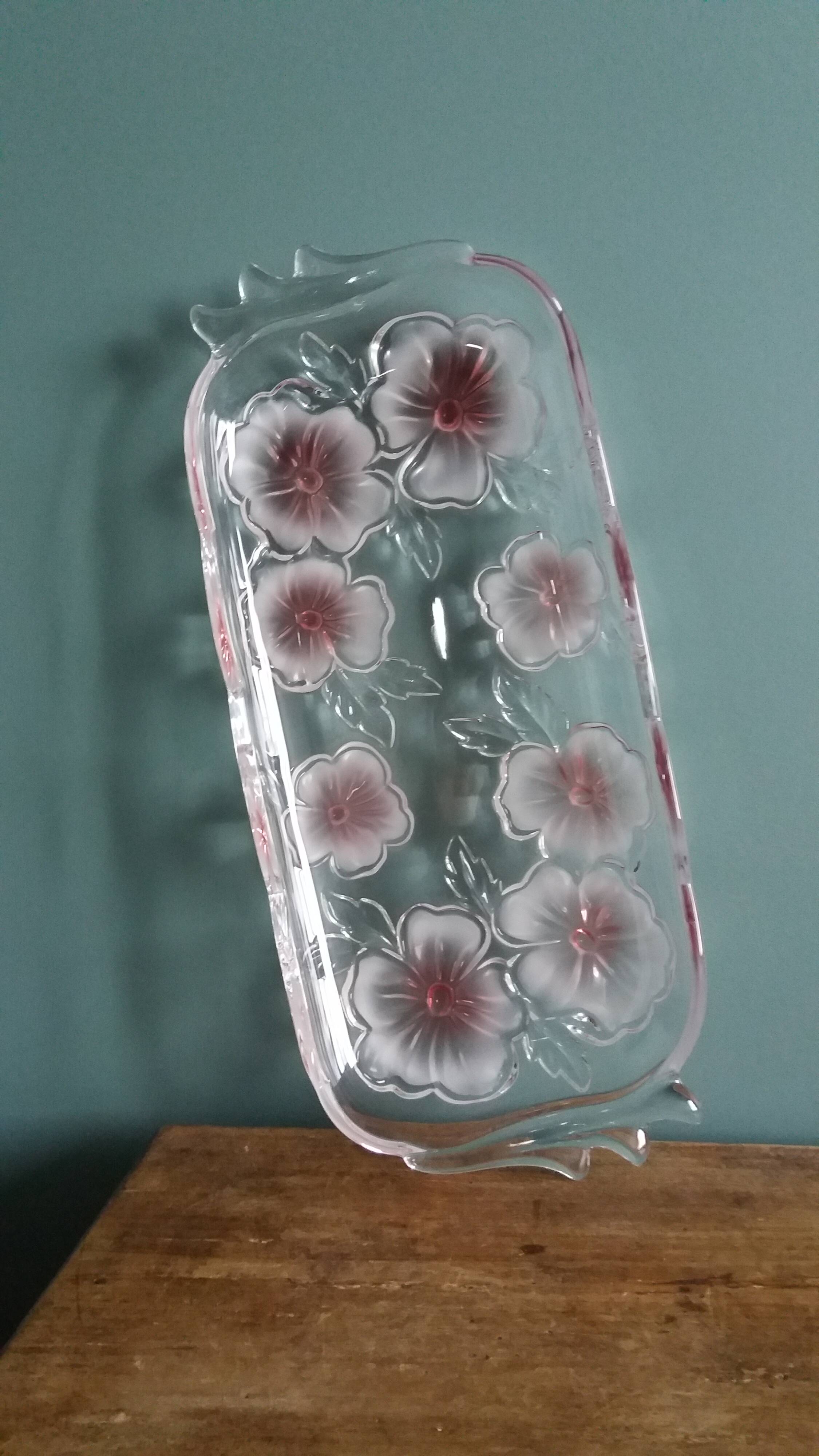 Walther-Glas flower fancies cake dish
