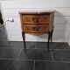 Curved chest of drawers in Louis XV style marquetry