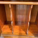 Victorian music cabinet or display case in burr walnut, late 19th century