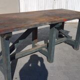 Table established of old shoemaker furniture