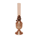 Lampe à pétrole en étain