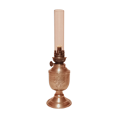 Lampe à pétrole en étain