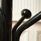 Parrot coat rack black metal & white marble 80's