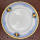 Set of 10 flat plates Boch Frères La Louvière – Art Deco fruit design