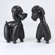 Charming figurine sculpture of a poodle dog by Leopold Anzengruber, Austria, 1950s.