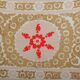 Hand knotted rug, vintage Turkish rug 121x153 cm