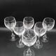 6 Verres à vin en Cristal taillé de Lorraine LEMBERG modèle NORA H 18 cm