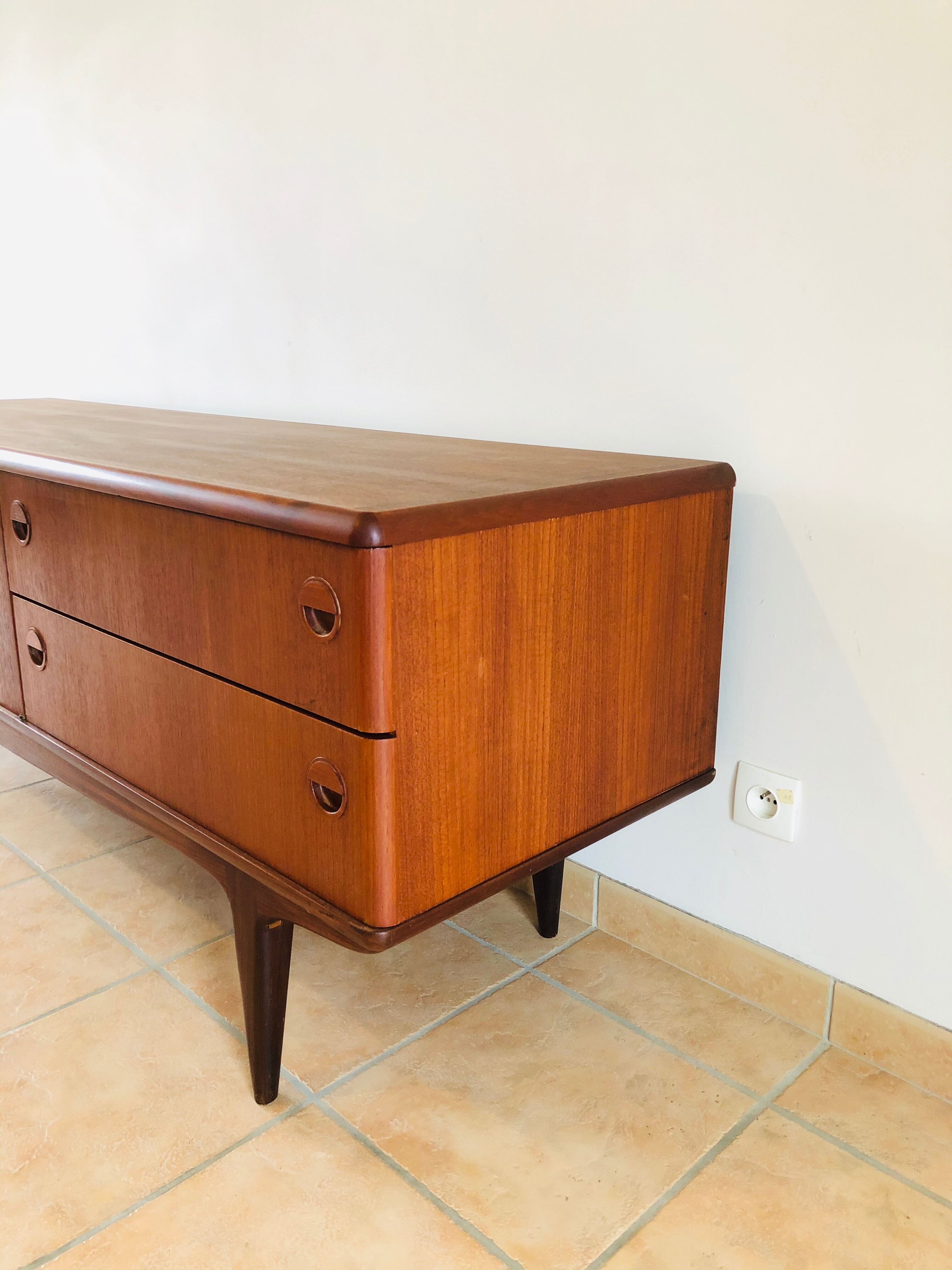 Enfilade scandinave en teck 1960