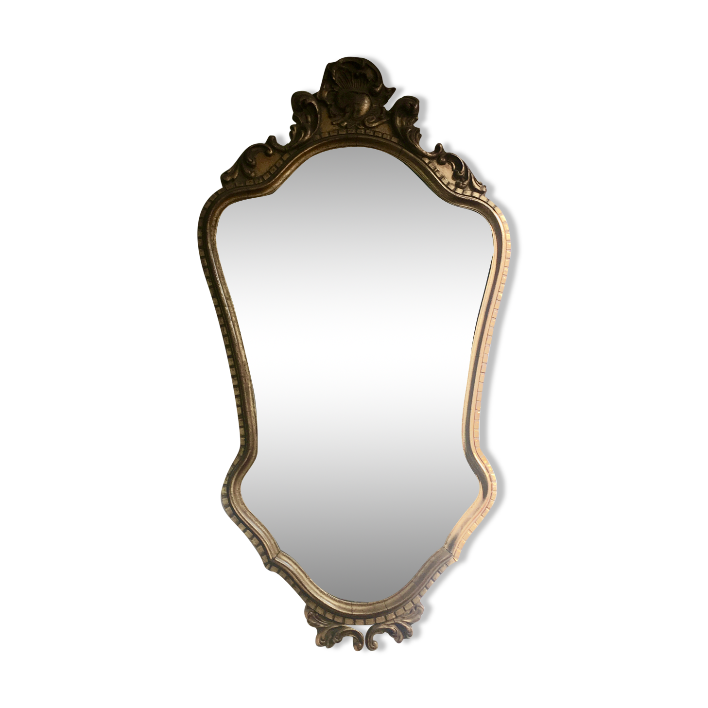 Baroque style Rococo Louis XV mirror in wood 75x42cm