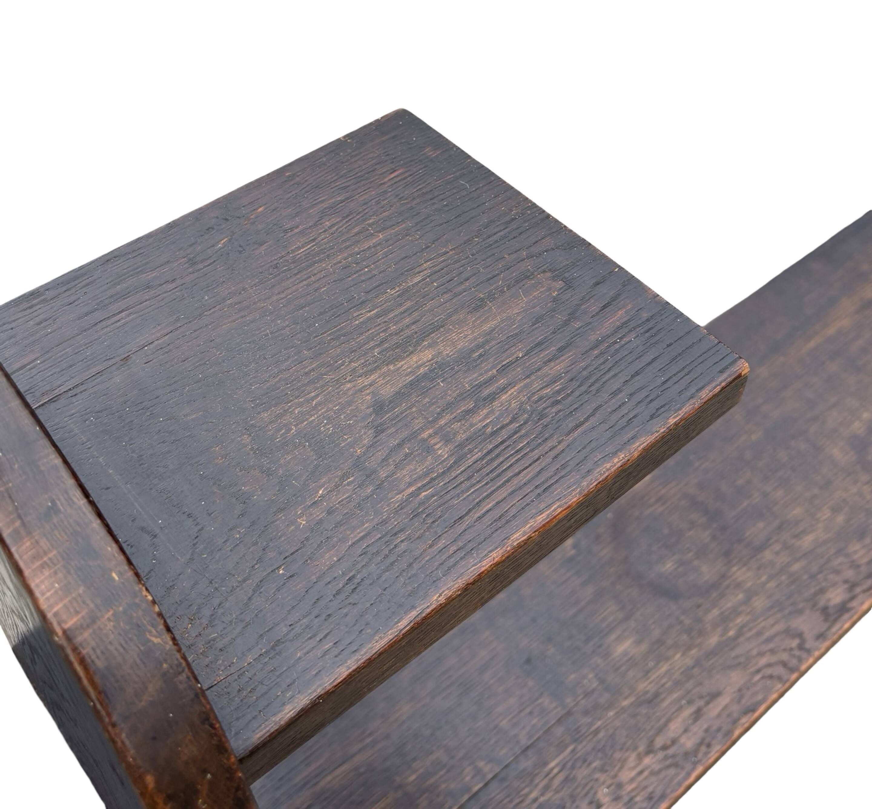 Art Deco Wall shelf Book shelf floating shelf oak 1920s design