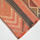 4x7 Red & Brown Vintage Kilim Rug, 123x205Cm